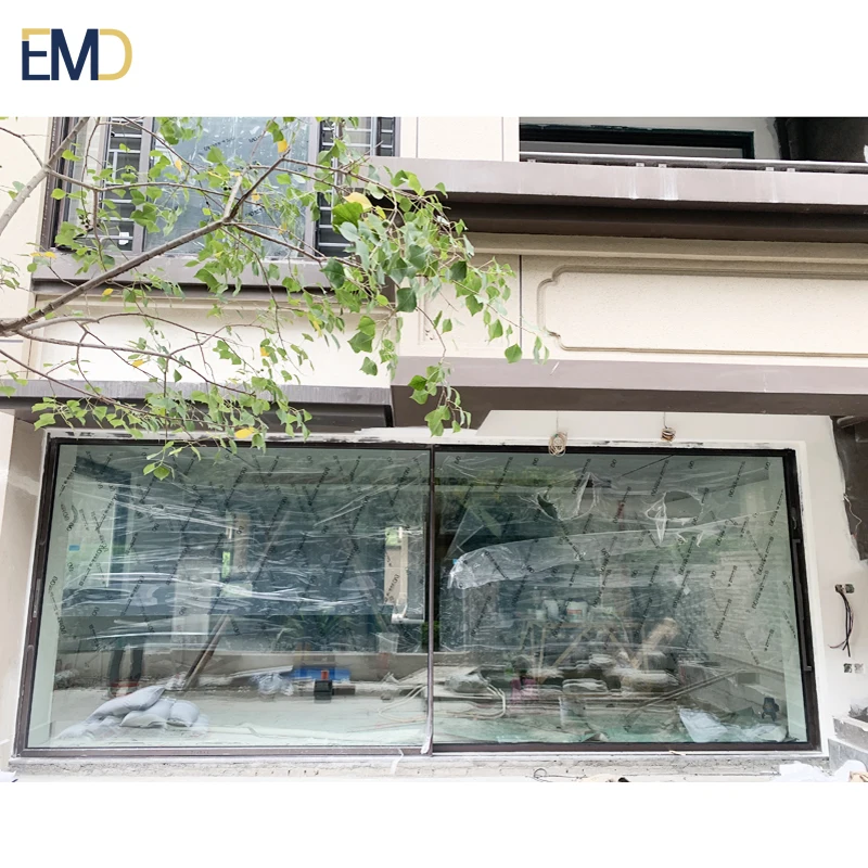 Customized Heavy Duty Aluminium Sliding Door Thermal Break Glass Pocket Finished Exterior for Villas