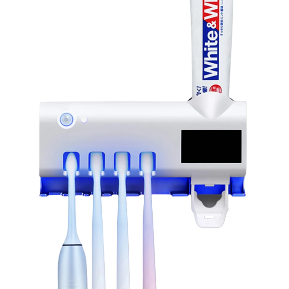 
Smart Solar Energy UV Toothbrush Holder Wall toothbrush and toothpaste holder toothpaste dispenser uv toothbrush 