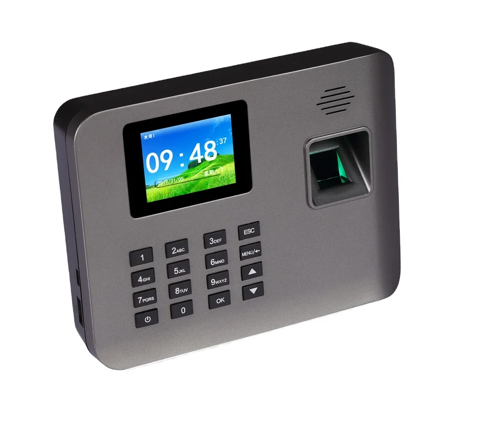 
Realand A-L325 Fingerprint Time Attendance and Access Control Terminal 5000 Fingerprint Capacity with WIFI and Backup Battery 