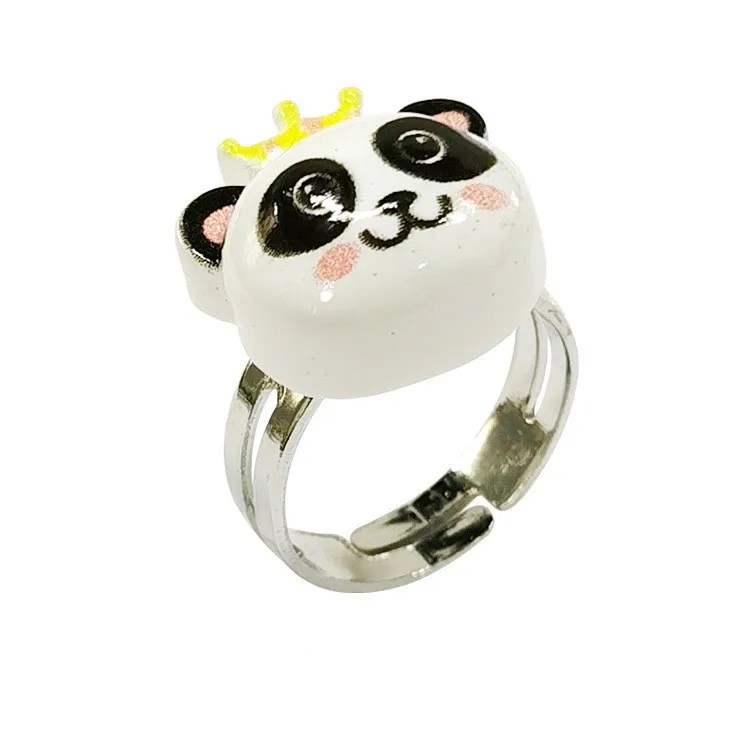 Trending Adjustable Rings For Girls Kid Set Alloy And Plastic Rings For Kids With Cute Accessories