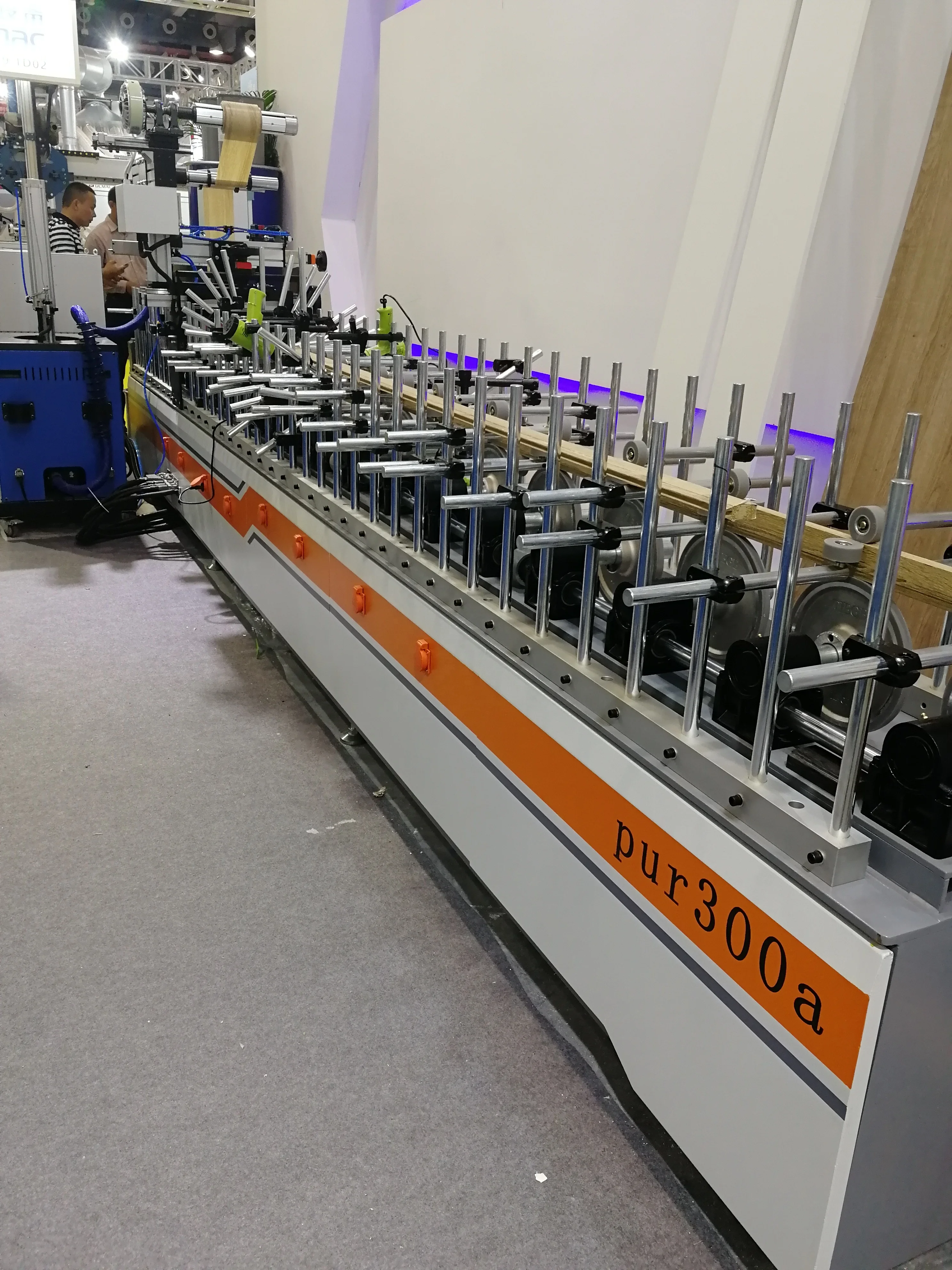 
PUR profile wrapping machine for pvc paper PP 