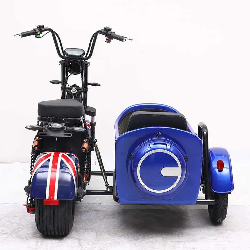 Australia/USA Warehouse Sidecar Hot Sale 60V 4000W Green Power Motor Ebike Electric Bike Sidecar for Two or Three Adults