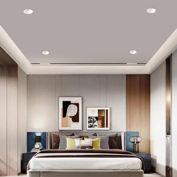 Hot sales dimmable 0-10v ceiling light spotlight anti glare led downlight 240v 24v tuya zigbee wifi smart led recessed downlight