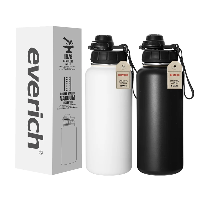 Wholesale 32oz Eco-Friendly Double Wall Termos Vacuum Flasks Stainless Steel Water Bottle