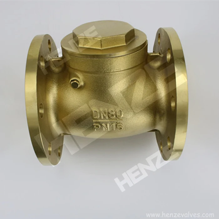 Brass Flanged Swing Check Valve RF or FF