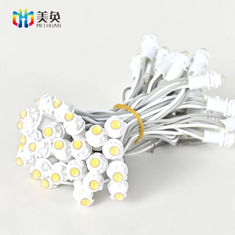 India hot sale Waterproof Single Color 50 Leds 10cm DC 12v 9mm Led Pixel String Light  LED Modules