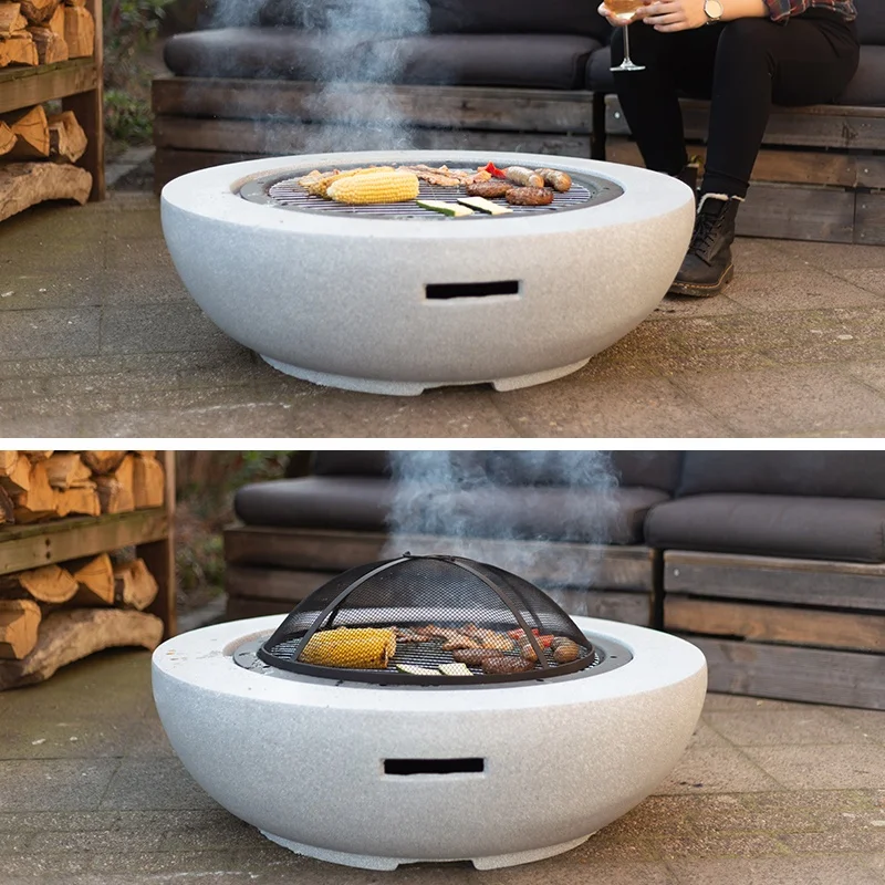 FF445 MGO metal fire bowl with fire poker fire pit bowl for America
