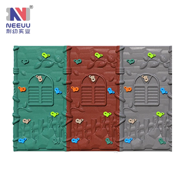 Mechanical kindergarten outdoor and Indoor plastci kids rock climbing walls playground
