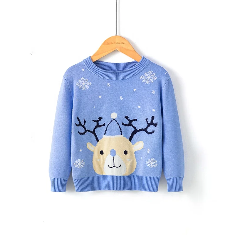 
christmas Pullovers Sweater Clothing Knitted Wool Children Baby Kids Winter Fedex Oem Technics Style Time 