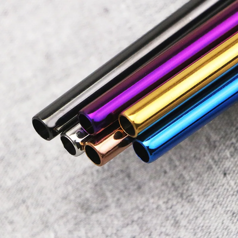 Food Grade Stainless Steel Straws and Brush set Tumbler Accessories