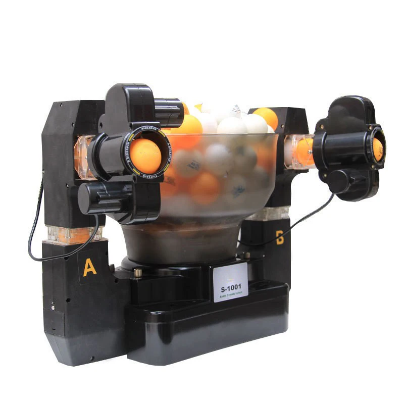 Professional S-1001 Table Tennis Robots Sender Pitching Serve Machine Trainer Racquet Sport Collecting Basket 20 Pingpong Balls