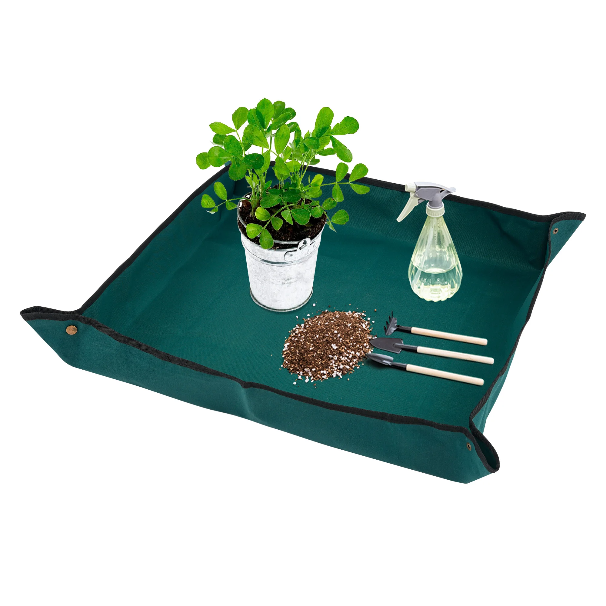 Oxford Fabric Portable Gardening Mat Waterproof Indoor Succulent Potting and Transplanting Mat for Plant Repotting