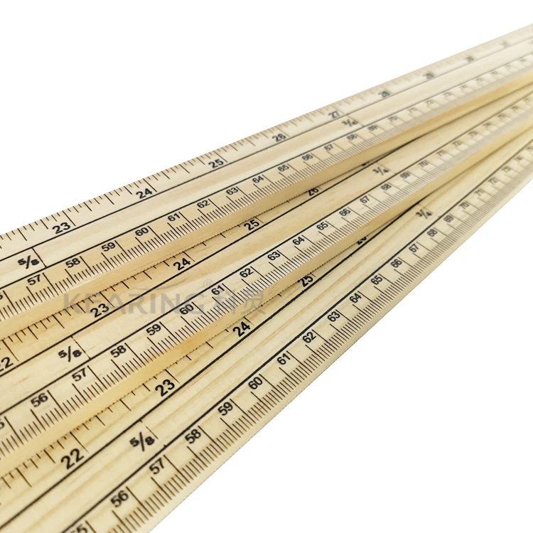 
Kearings New High Quality Russia Pine Wood 1M Long Metric & Imperial Wood Ruler for Fashion Designers Dressmaking #7001 