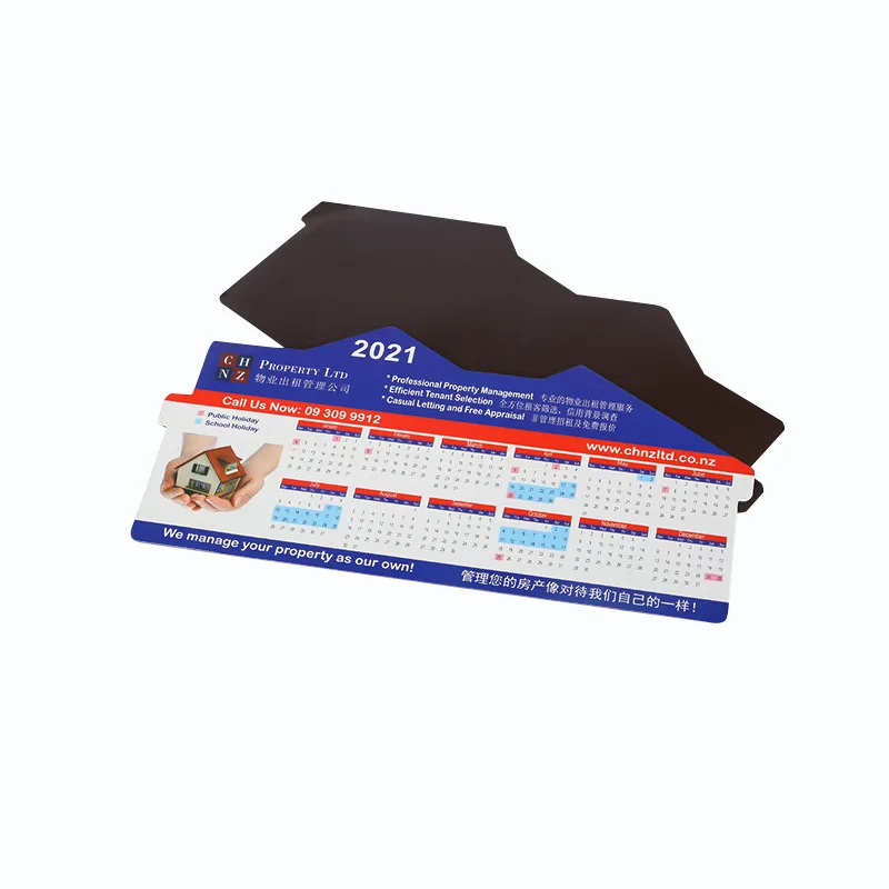 Customized 2025 Calendar Magnetic Name Card Fridge Magnet House Shaped Fridge Magnet For Realtors