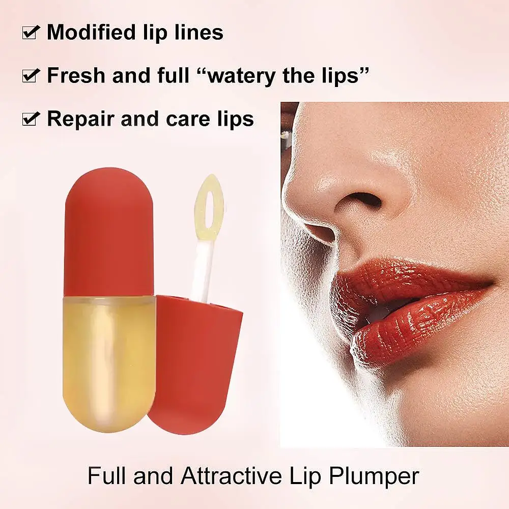 Best seller Diy Manufacturers Private label No scents Make up lip oil Womens Transparent Plump Cute Mini Gloss Lip oil for lips