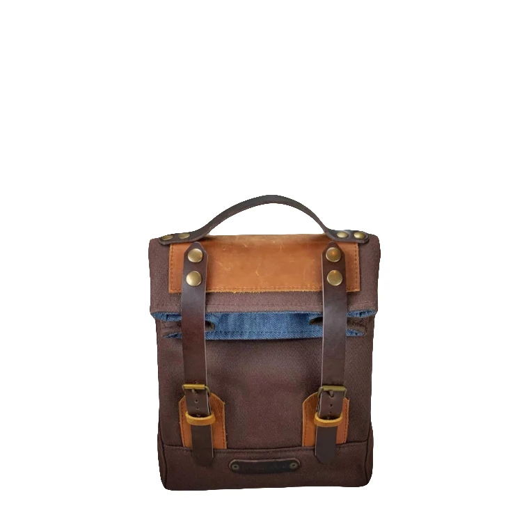 New Arrival Waxed Canvas Waterproof School Picnic Lunch Bag Insulated Cooler Bag