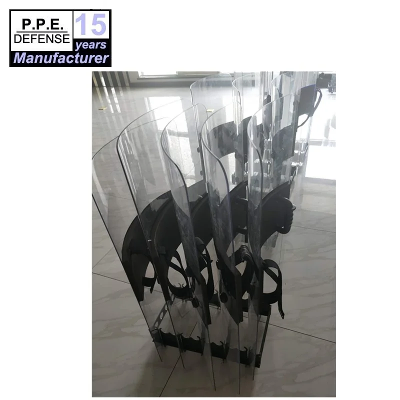 UV PC plate riot shield for security