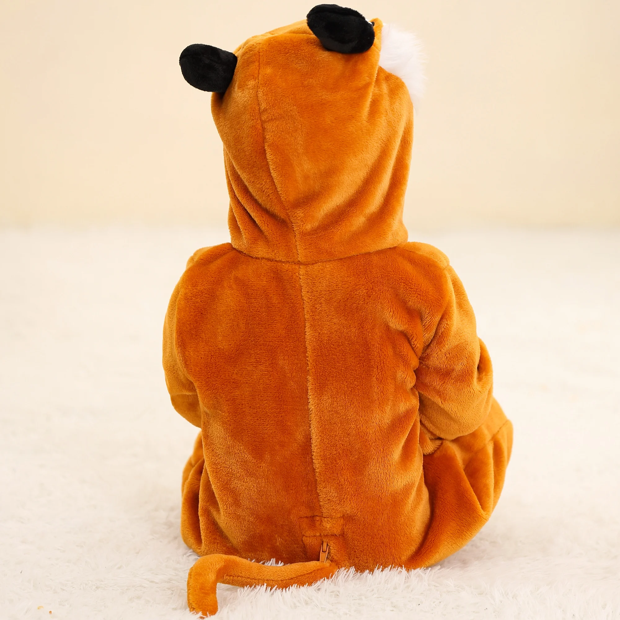 Michley Wholesale 3D Animal Hooded Long Sleeve Infant Clothes Newborn Party Rompers Cosplay Baby Costumes Overalls