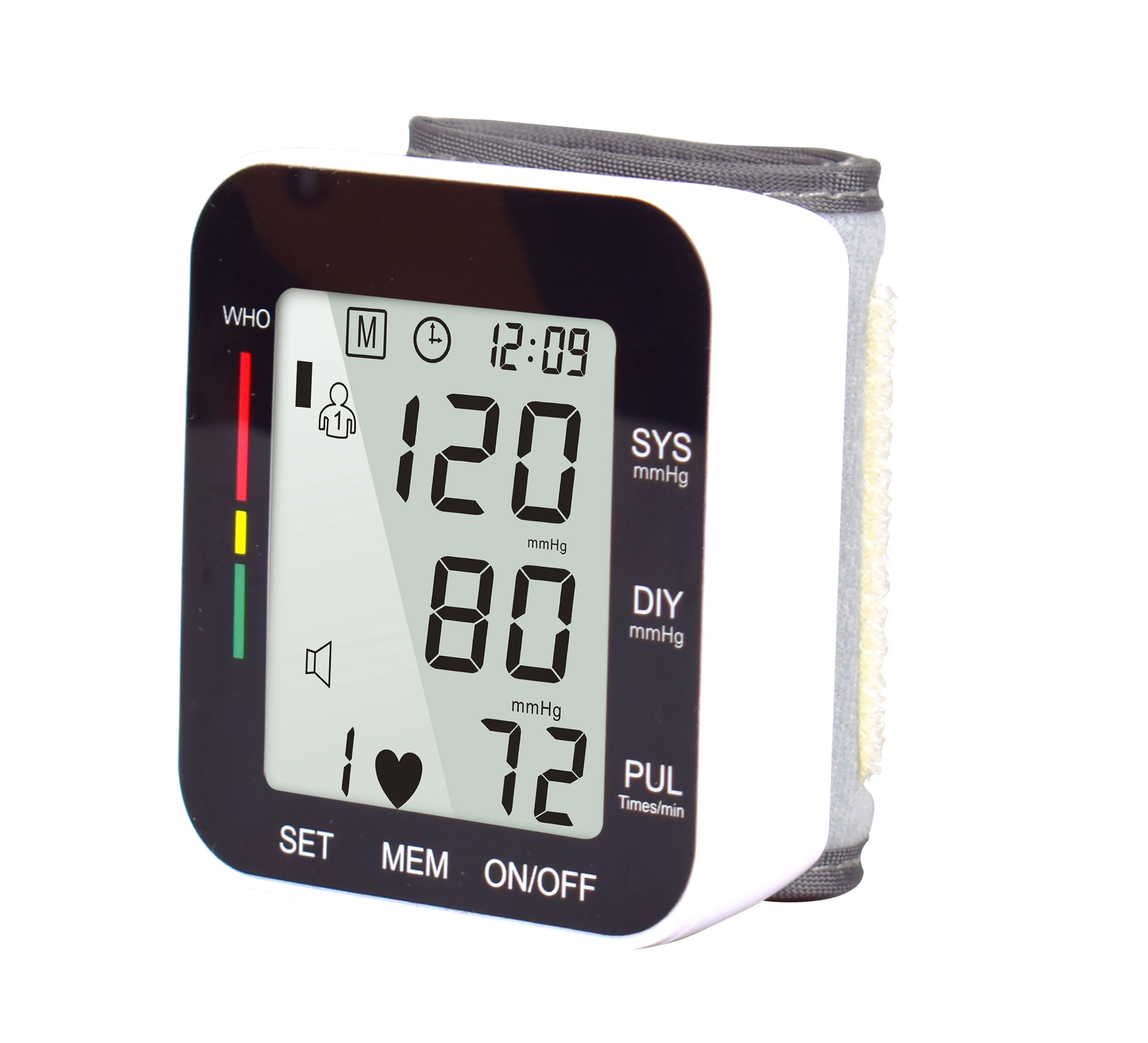CE Certified sphygmomanometer health medical wrist blood pressure monitor  with voice