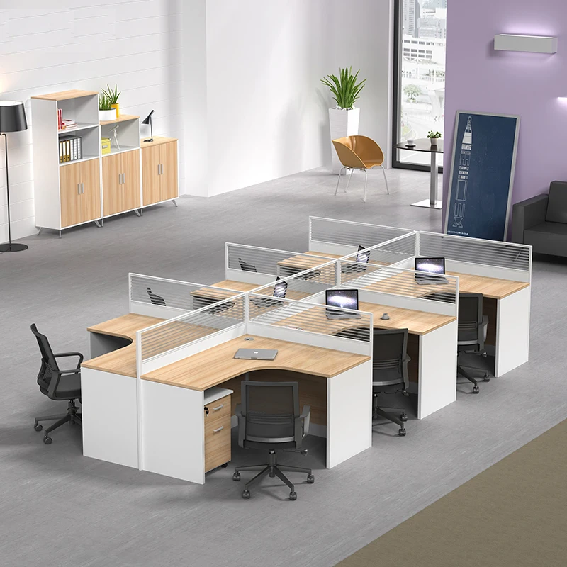 office partition table Staff Cubicle workstation desk commercial Office Furniture set modular office table Bureau de travail