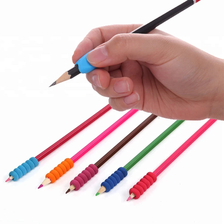 Beginner Student Hand Writing Gripper Comfortable Kids Silicone Pen Grip For Pencil
