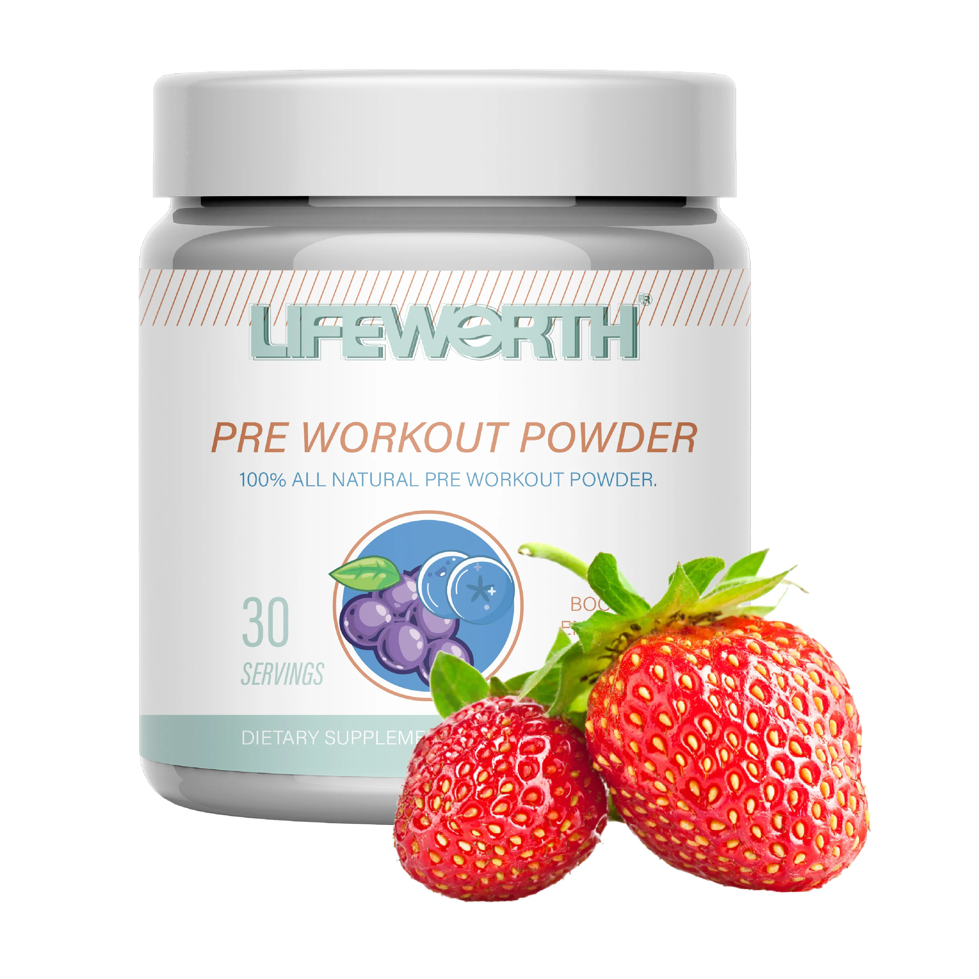 LIFEWORTH Премиум качество частная марка Здравоохранение энергетический усилитель порошок кофеин бета аланин BCAA энергия предварительная тренировка