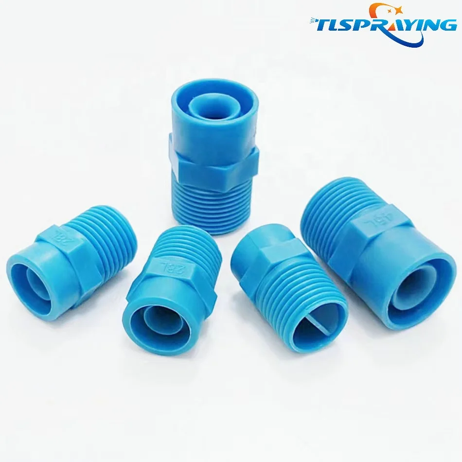 1/2, 3/4, 1 Inch Blue PP/Plastic BBW big  Flow  Full Water Jet Cone Spray Nozzle