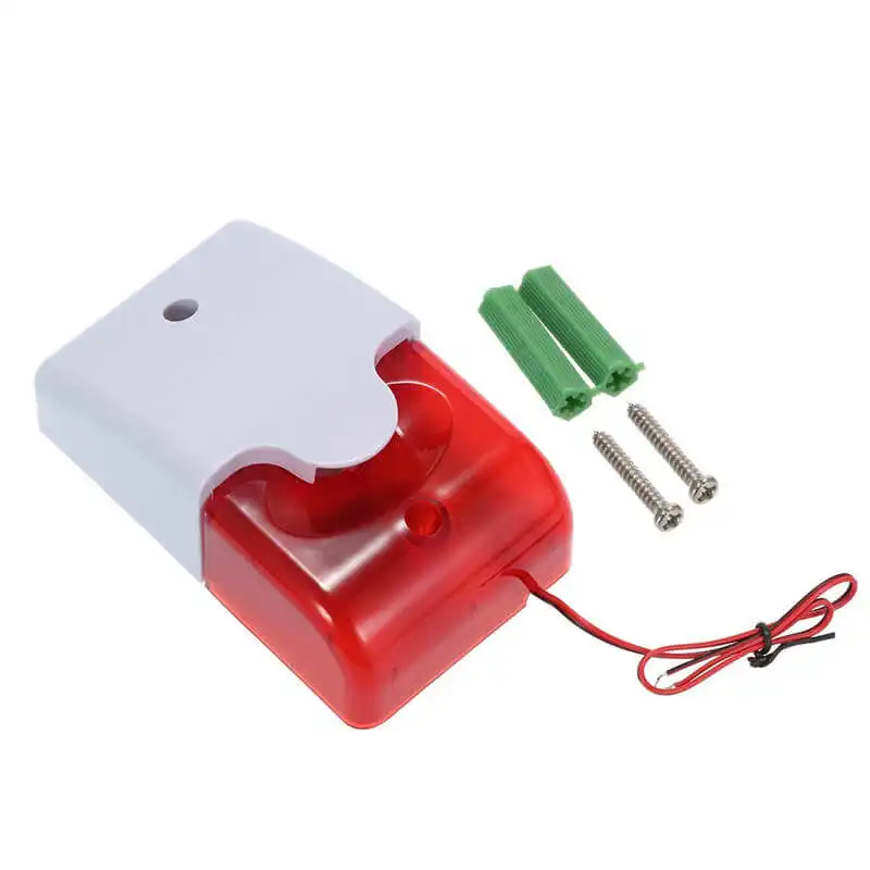 Factory price 12V 24V sound and light strobe light siren 85DB red blue siren