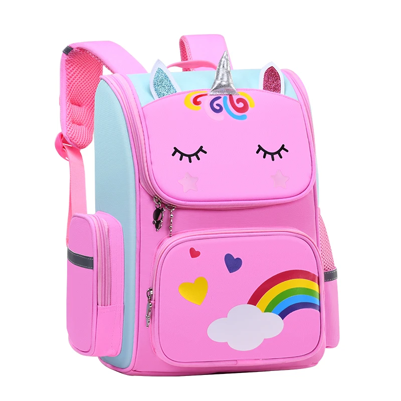 Luxury Trendy Kids Unicorn Schoolbag Bookbag Cartoon Animal Toddler Backpack RFID School Bags for 1-7 Ages Kids