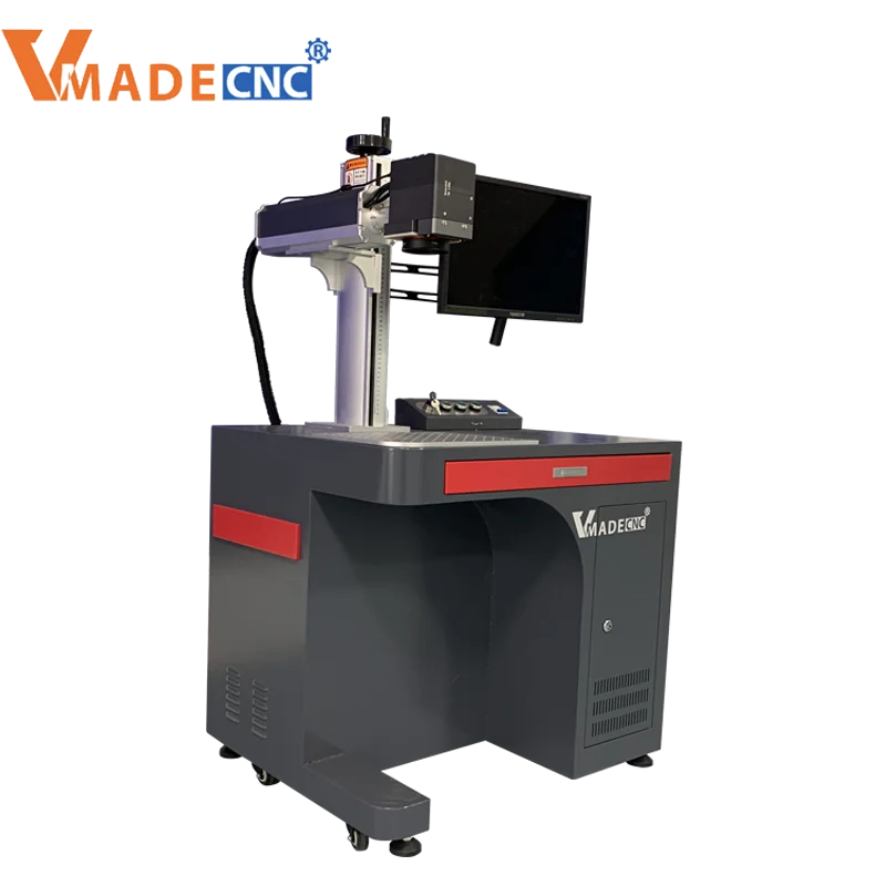 Raycus Jpt 20W 30W 50W 100W Mopa Color Fiber Metal Plastic Laser Marking Cutting Engraving Machine with Rotary