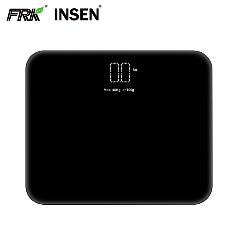 Personal Bathroom Scale Analog Tempered Glass Electronic Digital Weight Scale LED Display 180kg Household Scales All-season