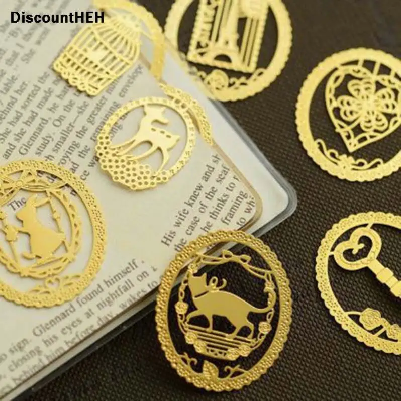 Factory price Die Casting Gold Plated Blank Metal Flip Unique Enamel Bookmarks Laser Engraved Book Marks Tassel