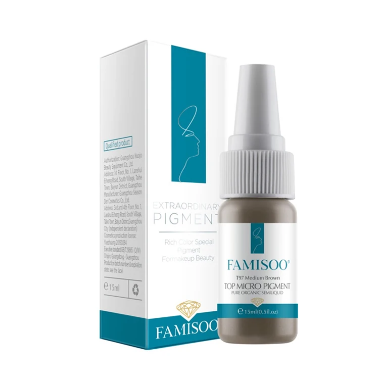 Famisoo Professional Eyebrow / Eyeline / Lips Tattoo Pigment for Permanent Makeup