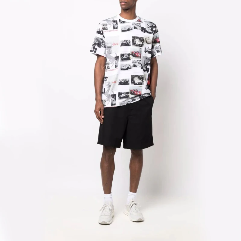 DiZNEW China Factory Wholesale Man polyester T-Shirt Car Print Promotional Custom Basic Plain Men O-neck Blank T-shirts