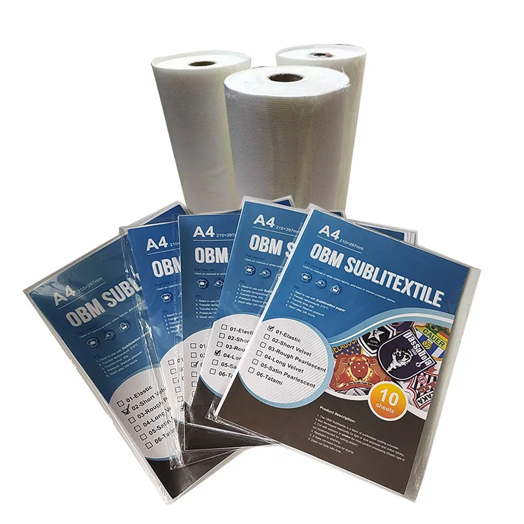 Angelacrox Satin Pearlescent Sublimation Obm Transfer Paper For 100% Cotton Dark Fabric Transfer Tshirt Obm Sublitextil Film