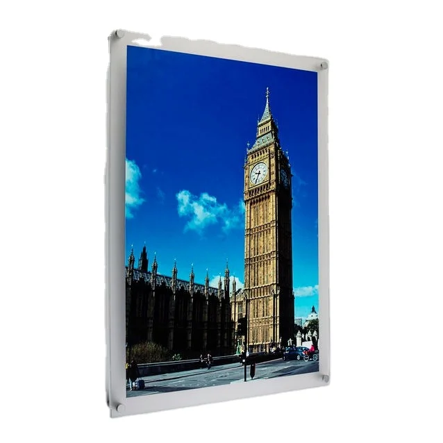 Modern Perspex Photo Frame Acrylic Floating Picture Frame Wholesale