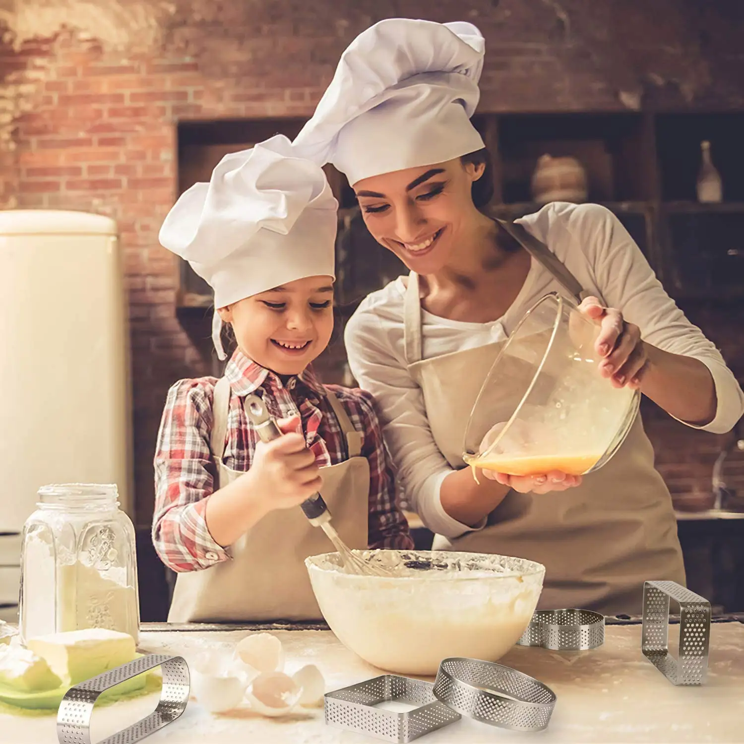 Pastry Perforated Tart Ring Mold High Quality Stainless Steel 304 Cake Tools,cake Tools Pastry Baking Moulds Kitchen All-season