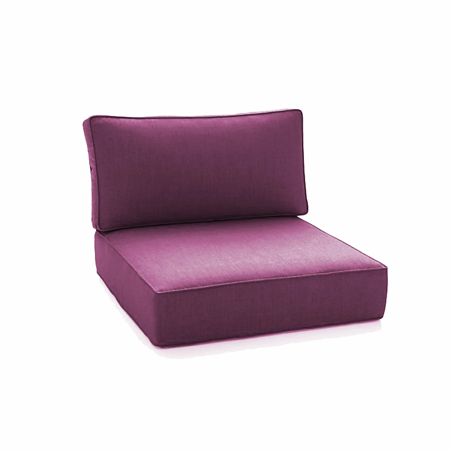Outdoor Stadium Waterproof Fabric Cushions Cover Square Memory Foam Deep Seat Cushion for Sitting Furniture