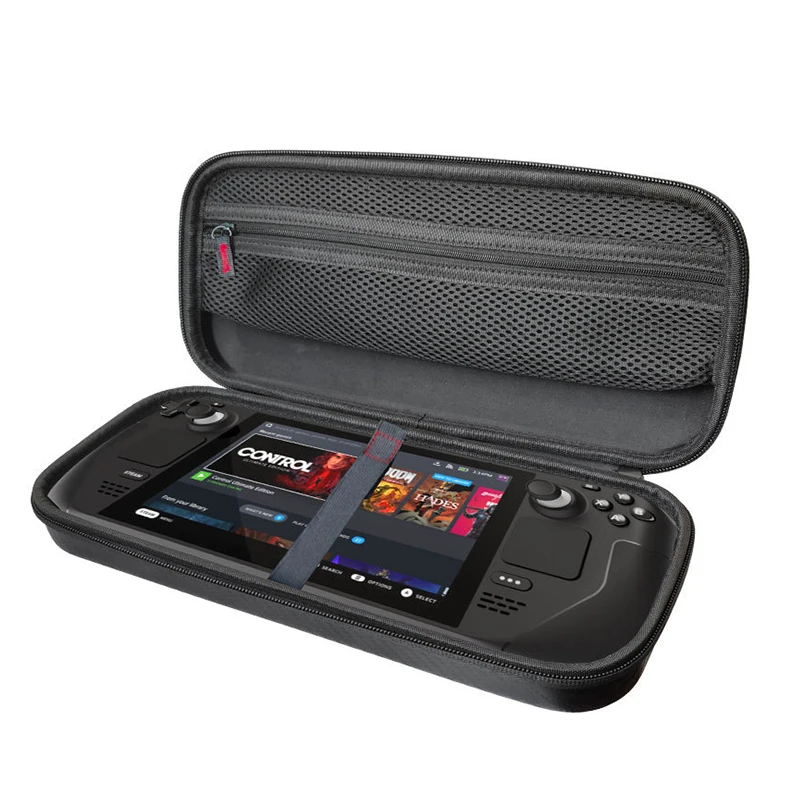 Custom Waterproof PU Hard Shell Protective Travel Storage EVA Carrying Gaming Accessories Pouch Case Bag For Steam Deck Console