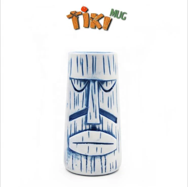 
Hot sales Snow Man Hawaii Tiki Mugs Cocktail Football Cup Beer Beverage Wine Mug Ceramic Tiki Mugs 