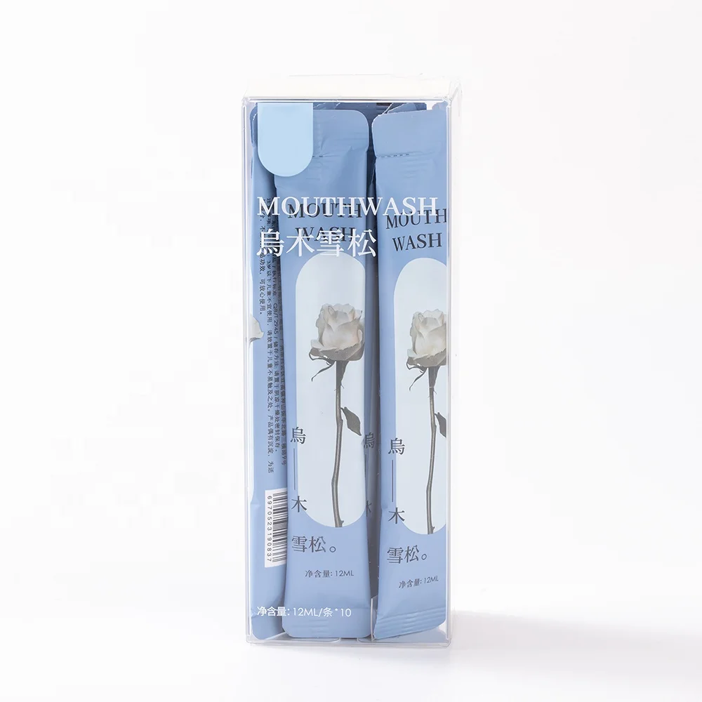 12 ml disposable mouthwash portable pocket travel size mini bar custom size suitable for sensitive teeth
