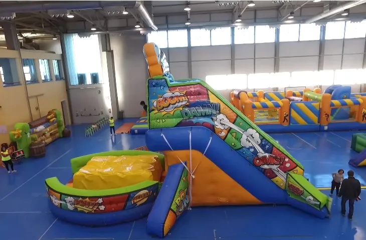 
inflatable freefall Inflatable Cliff Jump with air bag jump off game for kids sport 