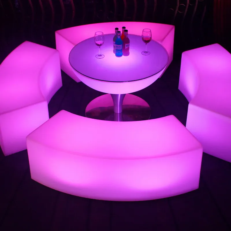 Alibaba Led Cube 40x40x40 80cm RGB IP65 LED Furniture Bar Set for Nightclub