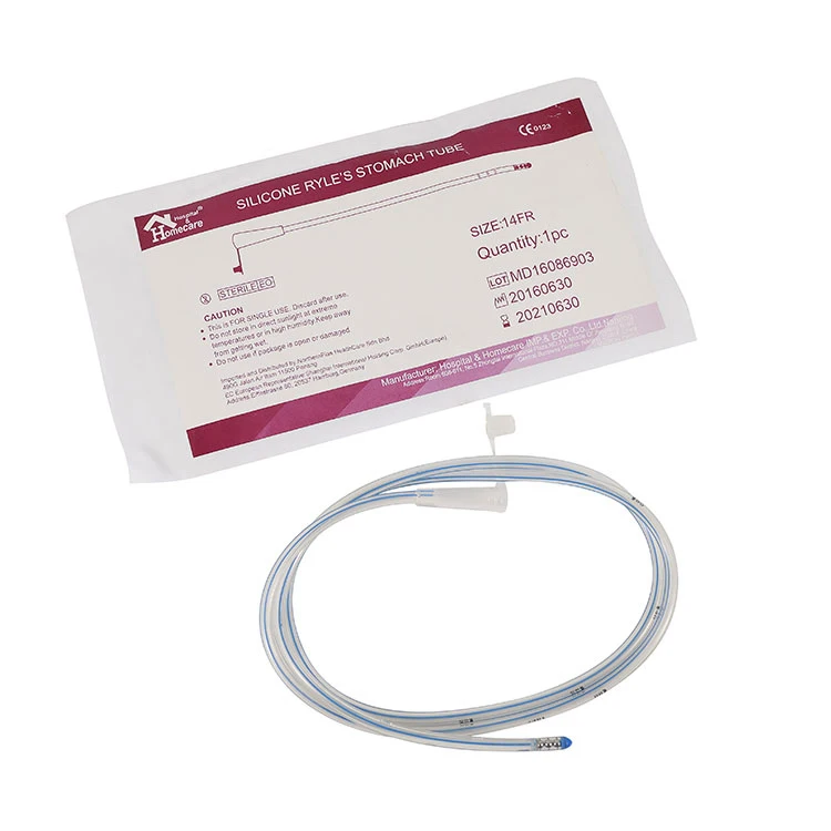 China Feeding Tube Supplier Disposable Medical All Silicone Gastrostomy Ryles Stomach Feeding Tube
