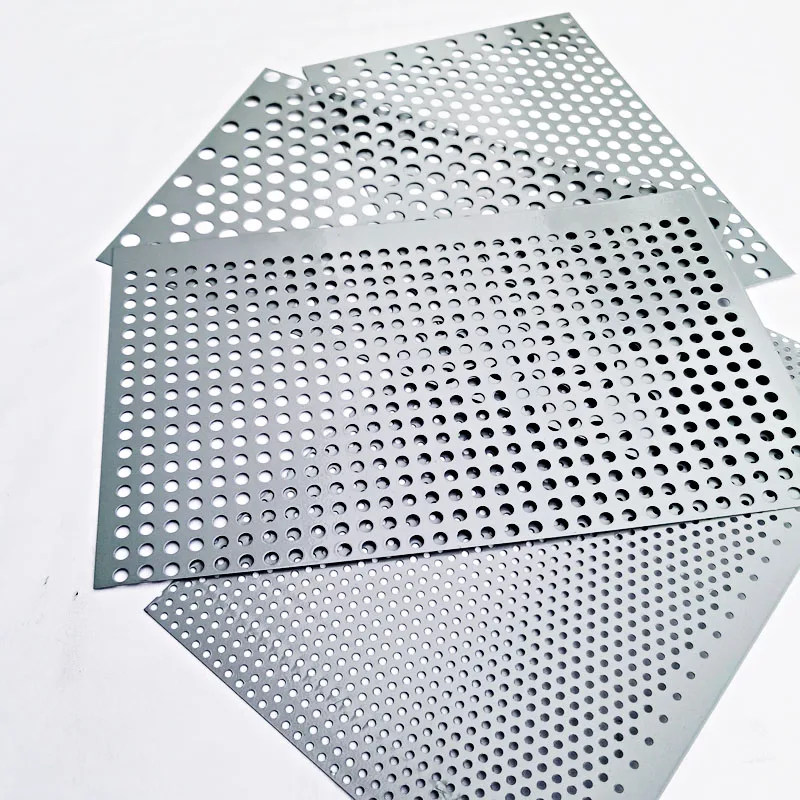 Hot sale micro perforated metal sheet Aluminum Sheets Steel Punched Round Hole 45 Staggered Perforated Mesh