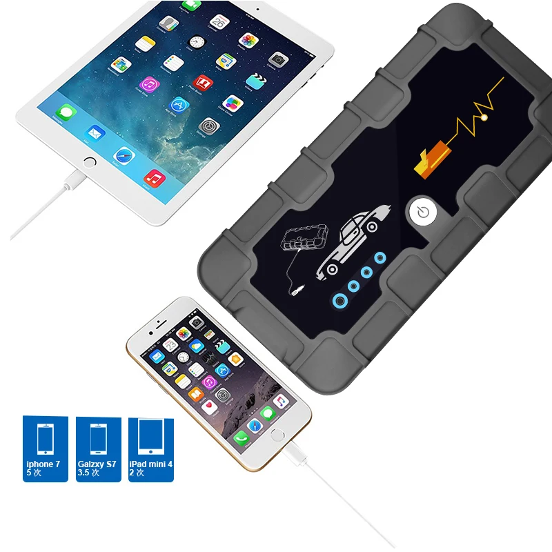 Многофункциональный автомобильный стартер скачка бустер батареи usb зарядное устройство 12V 11100 мА/ч 400A пик автомобильное пусковое внешний аккумулятор