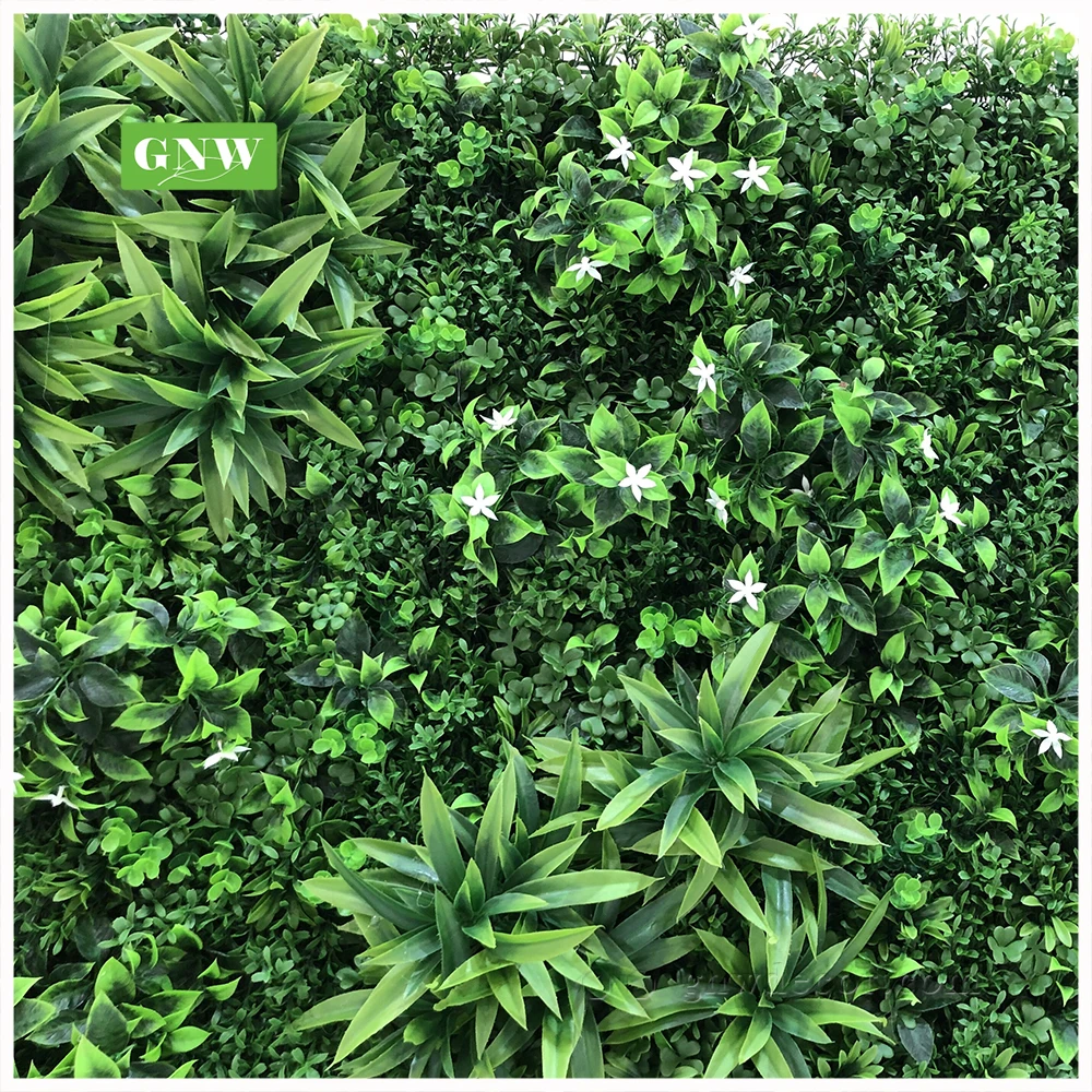 GNW Green plants artificial flower wall for wedding background