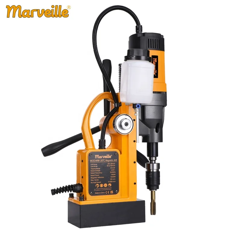 Marveille MW-28TC Portable magnet drill engineering machine automatic absorption plate drilling machine