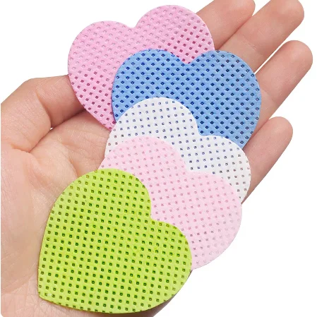 200pcs Eyelash Glue Remover heart Wipes Paper the Mouth Of The Glue Bottle Nail Tips Polish Remover Cleanser Lash Makeup Tools