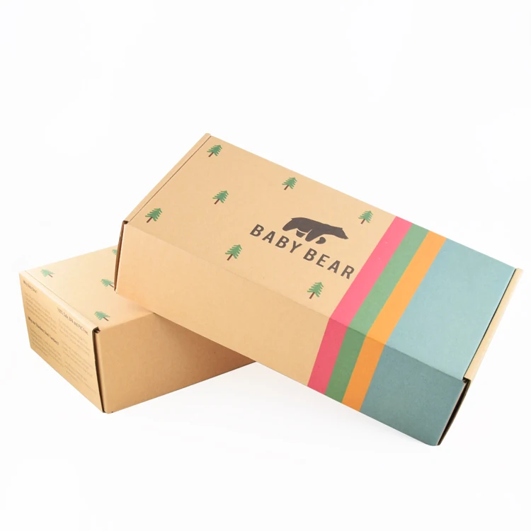 custom pattern folding eco friendly printed box packaging with logo corrugated carton mobile phone case packaging box packaging